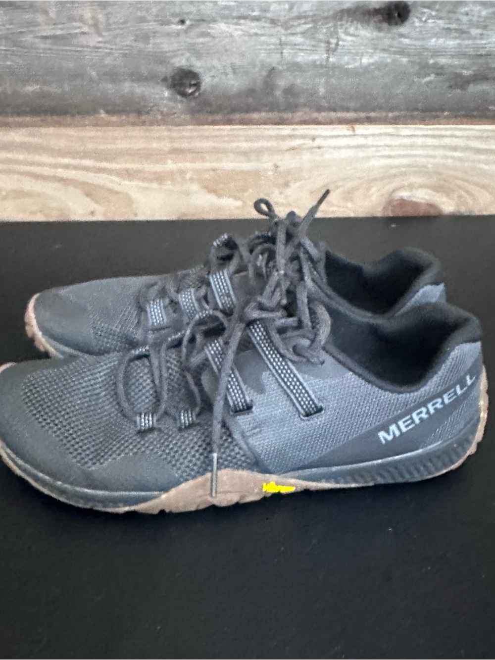Merrell Barefoot Trail Glove 8 Mens Barefoot Shoes Black Gum Minimalist - Picture 2 of 8